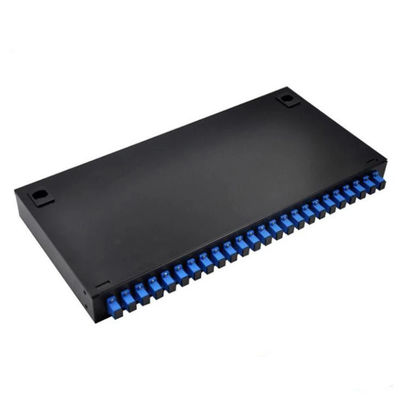 پچ پنل فیبر نوری 24 پورت 1U Rack Mount با آداپتور SC/UPC