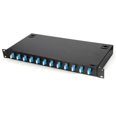 قفسه فلزی نصب پچ پنل 12 LC دوبلکس کوپلر FTTH جعبه پایانه