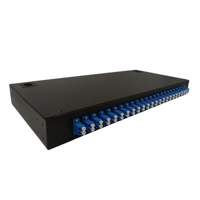 FTTH ODF پایه دیواری 48 فیبر وصله پنل فیبر نوری با پیگتیل های کوپلر LC دوبلکس