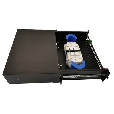 پچ پنل فیبر نوری LC دوبلکس 430x200x46mm مشکی