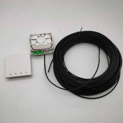 LC/APC پیش متصل کردن جعبه های پایانی فیبر 4 فیبر 10-100M جعبه خروجی دیوار 4fo
