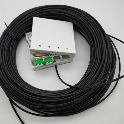 LC/APC پیش متصل کردن جعبه های پایانی فیبر 4 فیبر 10-100M جعبه خروجی دیوار 4fo