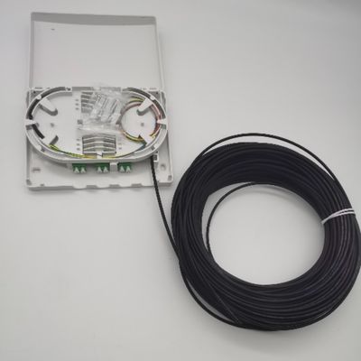 6Cores LC/APC پیش متصل جعبه توزیع نوری 6Fibers دیوار خروجی PTO جعبه
